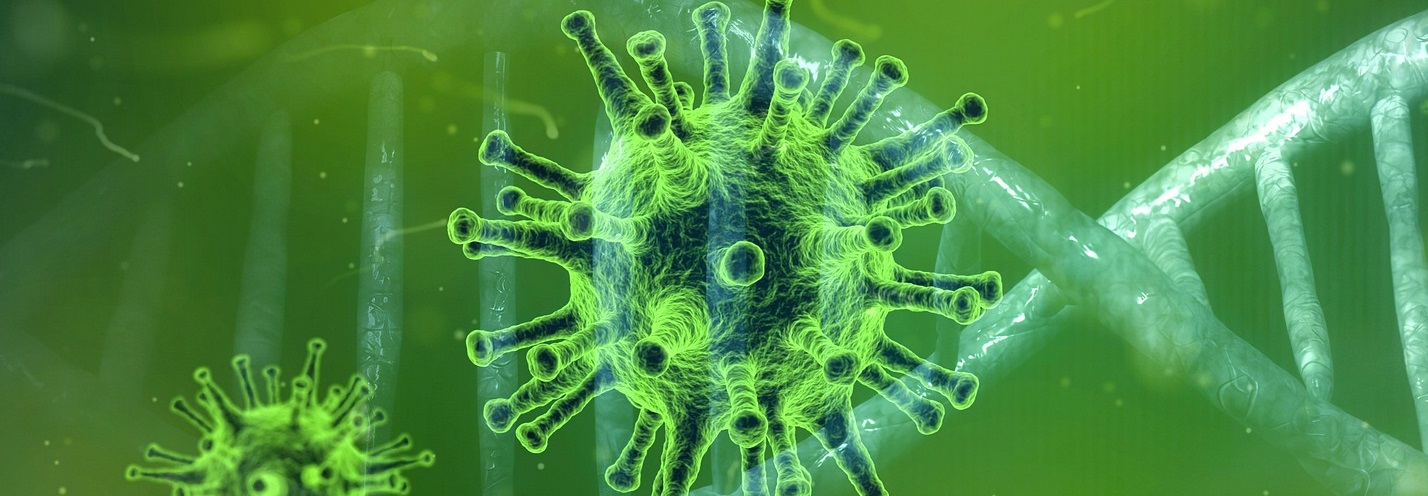 Coronaviruset i grønt