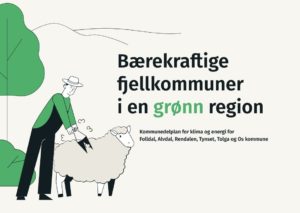 illustrasjonsbilde: bonde med sau. bærekraftige fjellkommuner i en grønn region