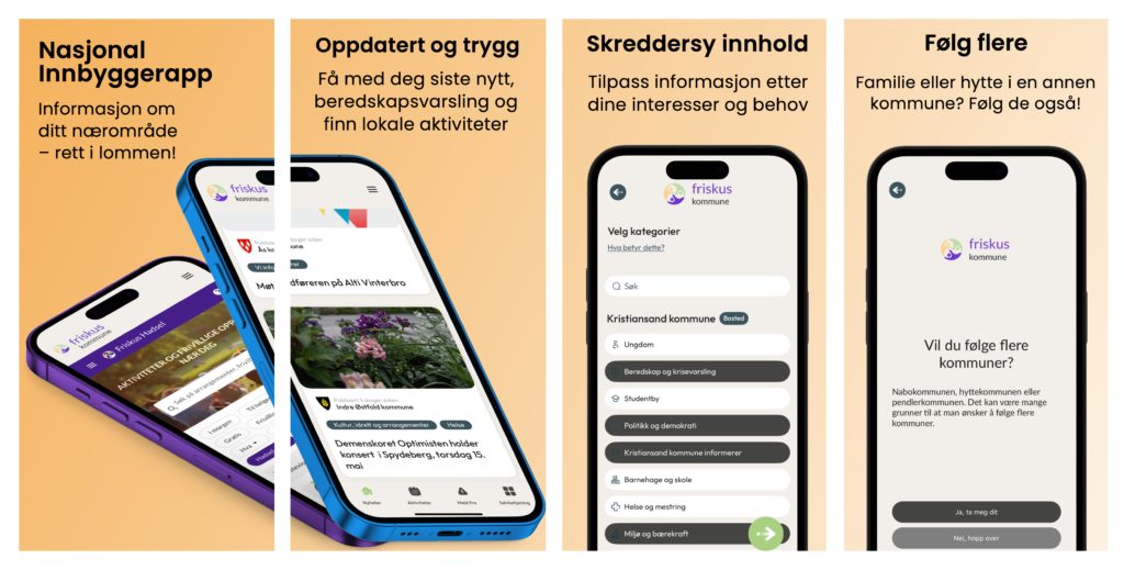 Bilder av appen
